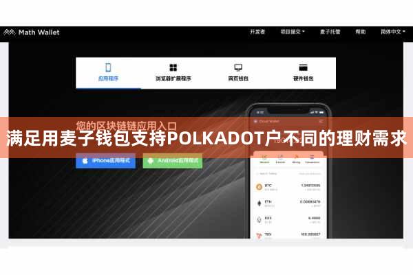 满足用麦子钱包支持POLKADOT户不同的理财需求