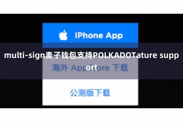 multi-sign麦子钱包支持POLKADOTature support