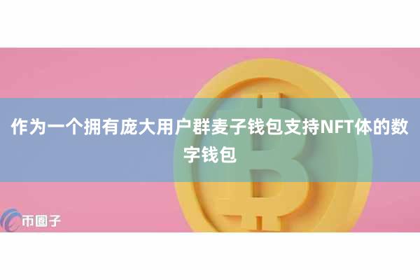 作为一个拥有庞大用户群麦子钱包支持NFT体的数字钱包