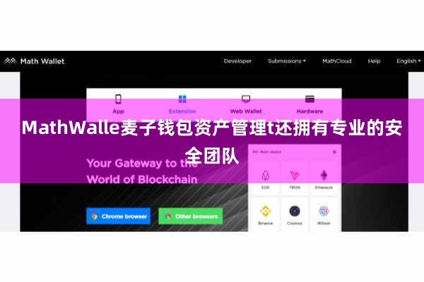 MathWalle麦子钱包资产管理t还拥有专业的安全团队
