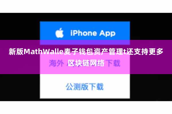 新版MathWalle麦子钱包资产管理t还支持更多区块链网络